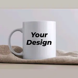 Your Design Personalized Coffee Mug - Customizable White Ceramic Cup for Unique Gifts and Office Use