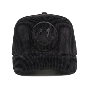 Corduroy Logo Cap - Black