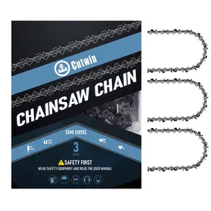 3 Pack 20 Inch Chainsaw Chain 3/8" Pitch .050" Gauge 70 Drive Links, UL ANSI Approved, Full Chisel, Replacement Chainsaw Blade Fit CS-590, CS-600, 610, PR5020, 72LPX70CQ CW-E70