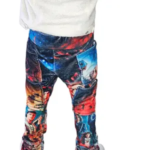 Stranger Things Unisex Cotton Pants - Customizable Design, Suitable for Men, Can Be Customized, Colorful Print, Comfortable Fit - Menswear, Man