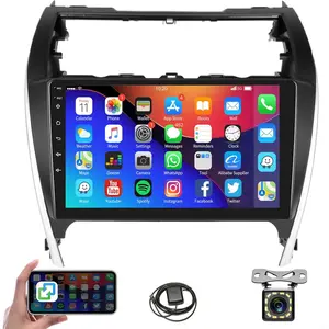Car Radio Stereo for 【Toyota Camry 2012 2013 2014】 Android 10.1 inch Touch Screen GPS Bluetooth WiFi FM Radio Mirror Link Head Unit + Backup Camera