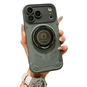 Suitable for 17por model phone cases, magnetic mounting brackets and anti-drop protective covers #   mobile cover # scratch-resistant shell # protege tui phone # durable gift