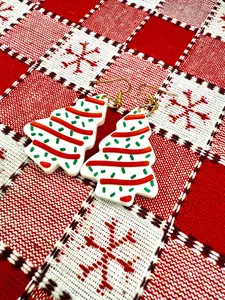 Christmas Cake Earrings