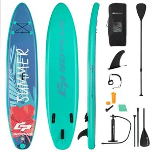 10 Feet Inflatable Stand Up Paddle Board With Backpack Leash Aluminum Paddle-M