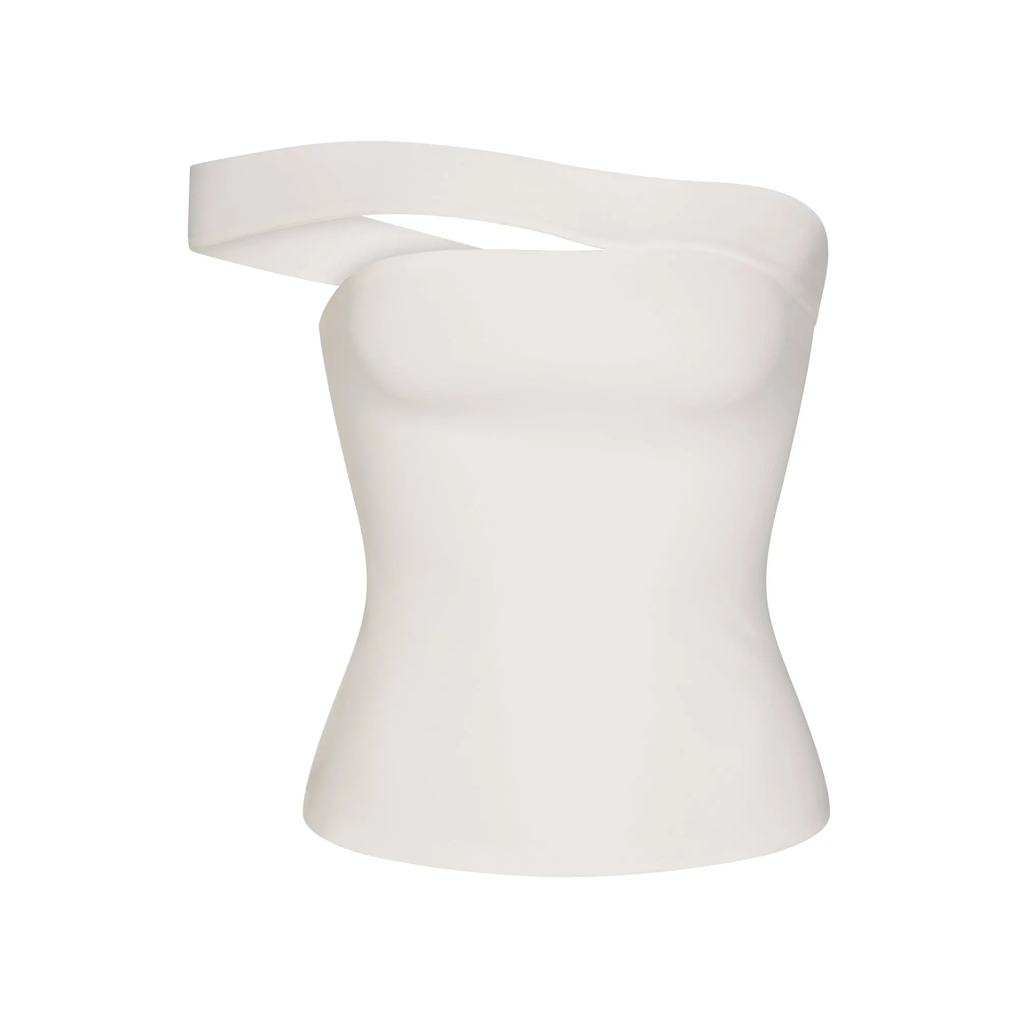 SKIMS COTTON JERSEY ASYMMETRICAL TOP SKIMS COTTON JERSEY ASYMMETRICAL TOP