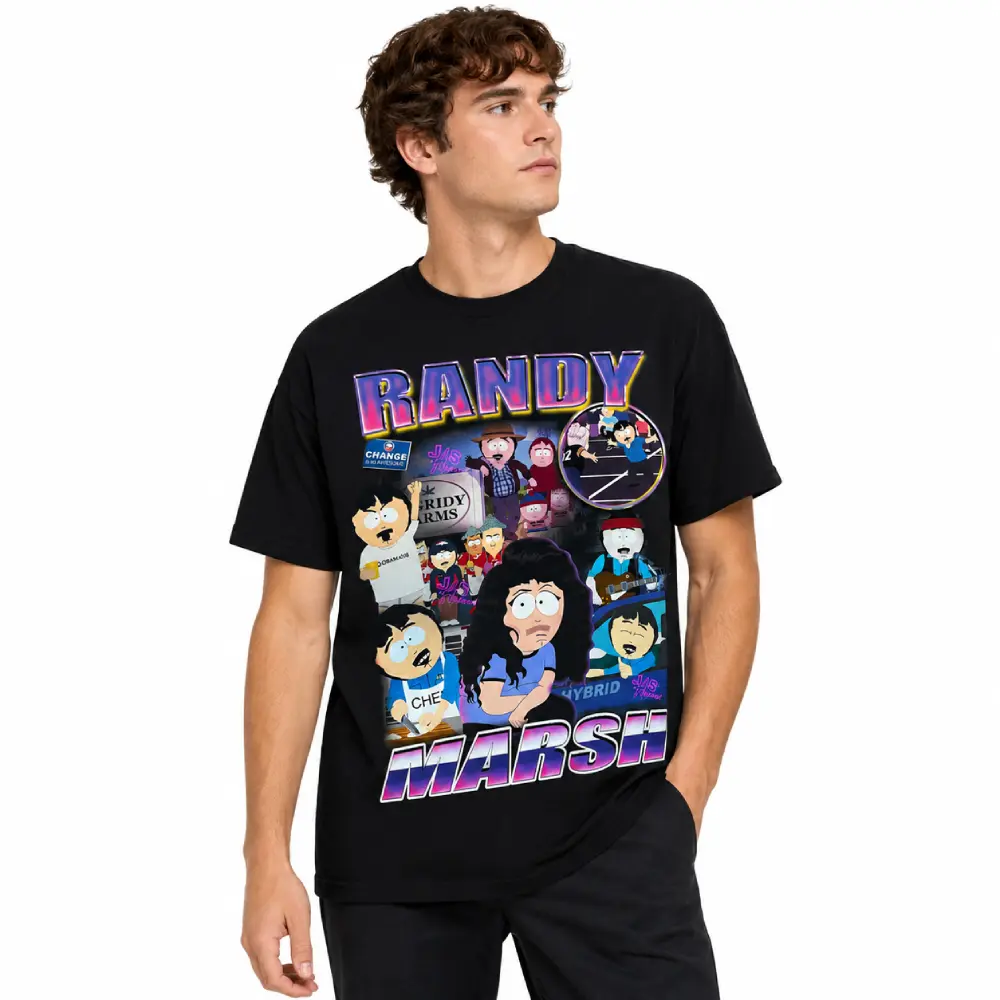 Stylish Randy Marsh Tribute T-Shirt Collection - South Park Inspired Crewneck Shirt