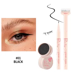 2-in-1 Brown Eyeliner Pencil with Lower Lash Stamp - Easily create natural lashes in seconds, the new favorite for quickly achieving stunning eye makeup