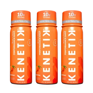 Kenetik Brain & Body Performance Shots – Caffeine-Free, Sugar-Free Ketone Supplement Drink, 10g Ketones for Focus, Clarity & Recovery, 2oz On-the-Go Energy