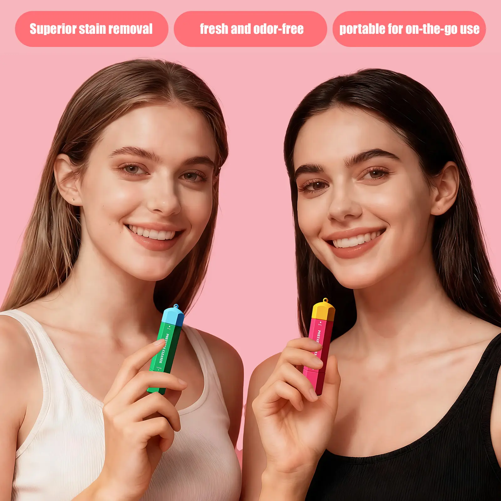 SimplyGone Magic Stain Wand 2-Pack - Instant Stain Remover Pens for Clothes Fabric Shoes & Bags Quick Dry Portable Cleaning for Coffee Oil Makeup & Food Stains Travel Friendly Household Cleaner & Winter Cleaning Must Have Perfect Christmas Gift