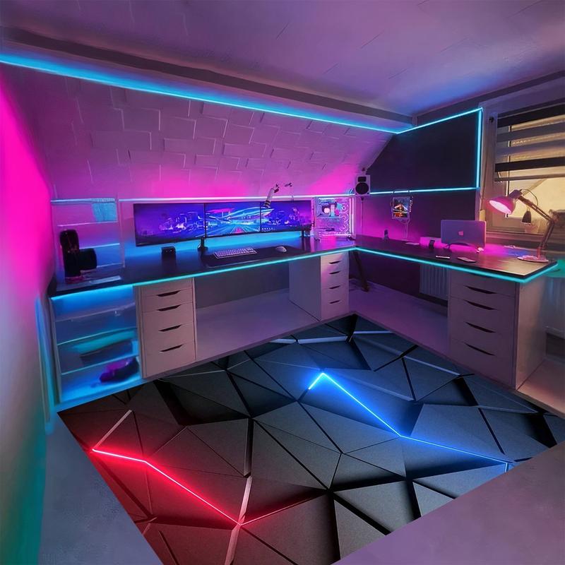 Neon Rug, Gamer Rug, Neon Design Rug, Neon Decor, Game Rug, Neon Colorful Rug, Neon Game Rug, E-Sport Rug, Neon Look Rug, Gaming Room Rug,