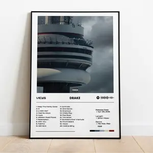DRAKE Views - Album Poster - Minimalistic - Drake