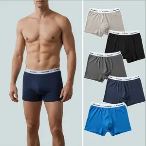 Men's Soft Boxer Briefs 5 Pack All-Day Comfort Essentials Breathable Soft No-Ride-Up Everyday Underwear Upgrade Your Comfort Drawer