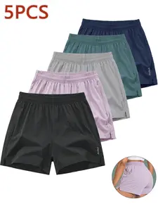 A set of 5 women’s casual shorts, suitable for everyday wear and lounging at home—lightweight and breathable, with a fresh, elegant look. Perfect for work/commuting, going out, walking, shopping, and social gatherings.