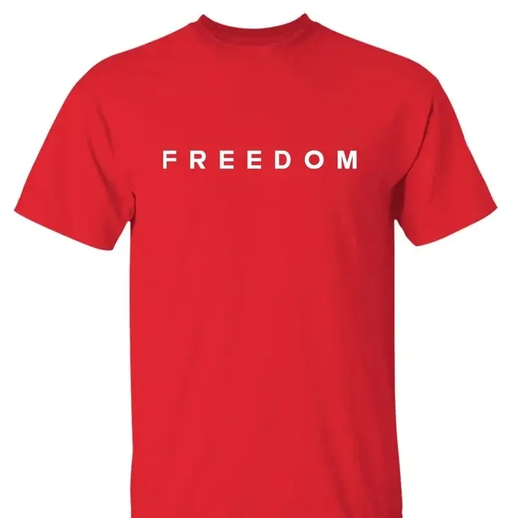 Men's Fitted Short-Sleeve Round Neck Comfort Colors T-Shirt - Freedom 250 Patriotic Top, US Semiquincentennial 250th Anniversary Celebration Tee