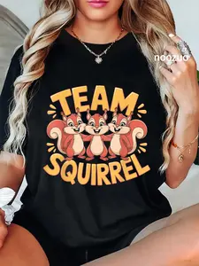 100% Cotton Team Squirrel Shirt | Squirrel Costume Products for Squirrel T-Shirt