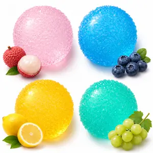 TPR Crystal Mochi Squishy  Handmade Sensory Stress Toy Resilient fushigi ball