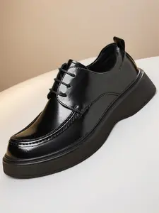 Men's Business Shoes, New High-End Elegant Formal Wedding Dress Shoes, Oxford Shoes, Office Commuting Shoes, Lace-Up Carved Casual Office Work Party Meeting Wear, Rubber