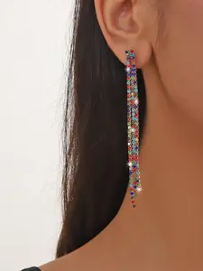 Fashionable and Creative Colorful Tassel Earrings, Elegant Earrings, Suitable for Daily Wear at Parties, the Perfect Gift for Ladies