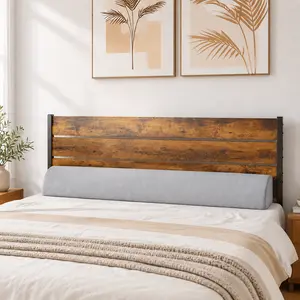 Full Size Bed Wedge Pillow for Headboard Gap, High-Density Foam Mattress Gap Filler 0-8 Inch, Supportive Bed Headboard Pillow, Between Mattress & Headboard Cushion, Removable Washable Cover, Easy Clean