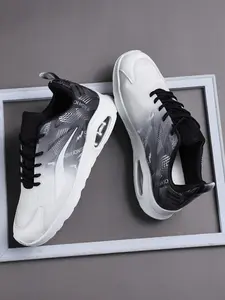 High-Quality Men's Casual Shoes, Sports Shoes, Trainer, Comfortable Sporty Sneakers, PU Leather, PVC Sole, Patchwork Design, All Seasons, Medium Width