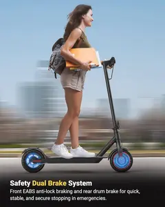 B MAXSHOT Electric Scooter for Adults, 8.5/10/14" Tires,19/22Mph, 350W/500W Motor, 21-28 Miles Range,Folding E-Scooter with Dual Suspension,APP