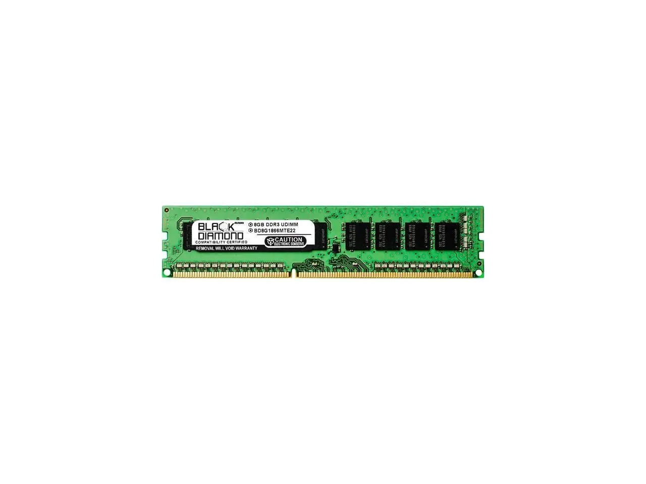 Black Diamond Memory 8GB ECC DDR3 1866 (PC3 14900) Server Memory Model BD8G1866MTE22