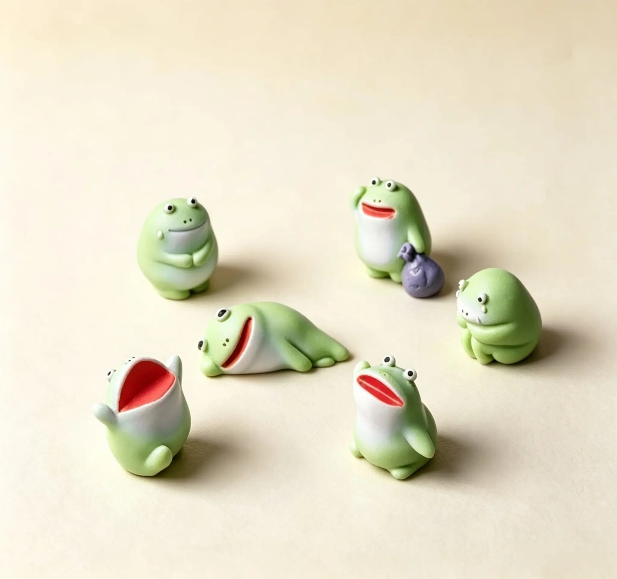Mini Resin Frog, Cute Desktop Decor, Creative Desktop Ornament, Mini Garden Ornament, Home Decor Ornament, Halloween Christmas Decoration, Party Gift, Decorative Piece, Decorative Ornaments