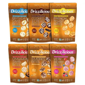 6 Pack - Drizzilicious Mini Rice Cakes Variety Pack 4oz