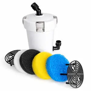 Aquarium External Canister Filter Fish Tank Table Mute Filters Bucket with Pump