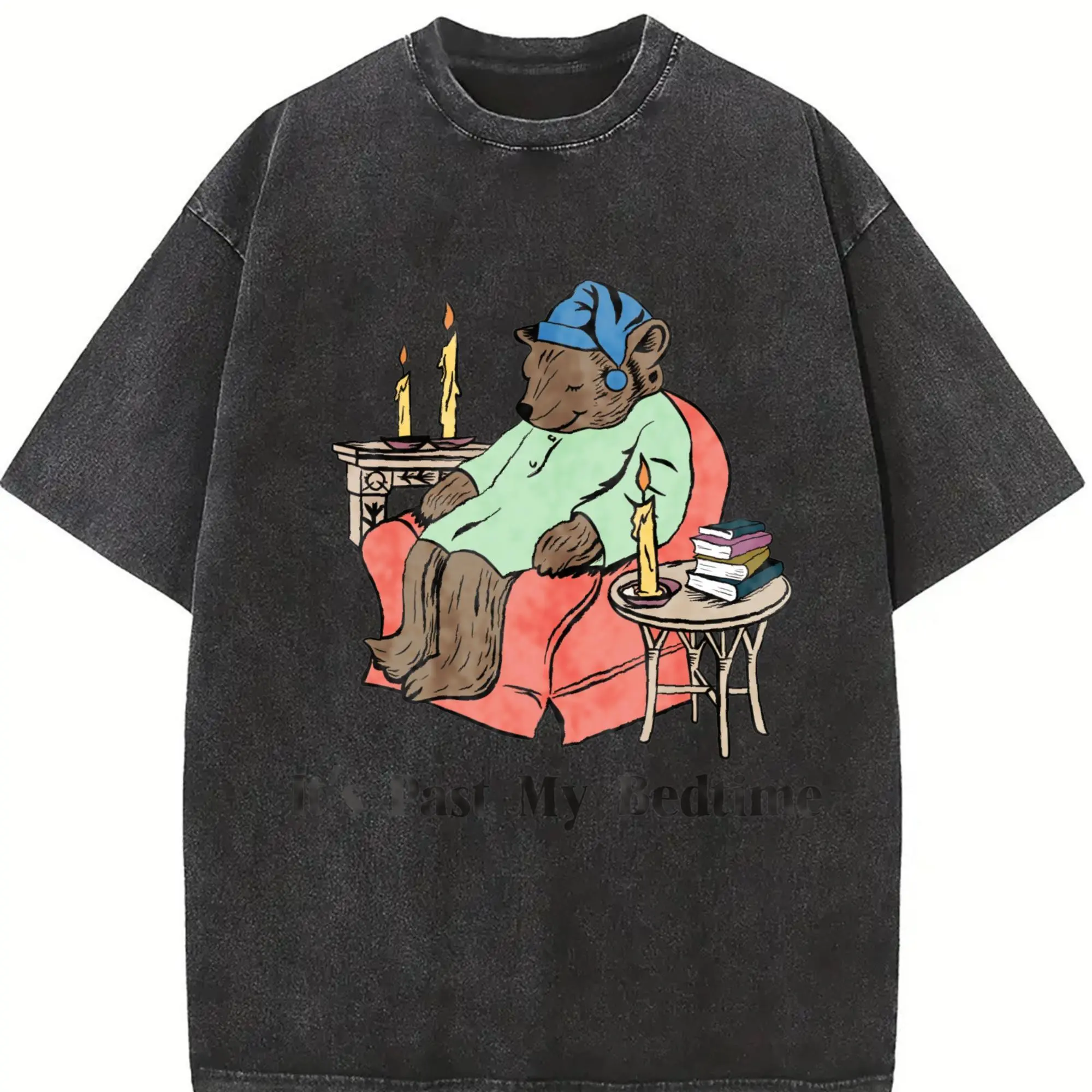 It's Past My Bedtime Sleepy Bear Tshirt, Funny Bear Meme Sweatshirt, Trendy Unisex Tshirt, Gag Shirt for Women, Sarcastic Bear Sweatshirt