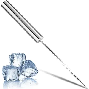 14 Inch Stainless Steel Ice Pick Crusher Chisel Crushed Ice Removal Tool for Kitchen Bars Bartender Picnics Camping and Restaurant
