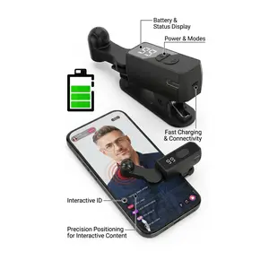 Wireless Digital Auto Clicker Device - Compact Mobile Tech Accessory, Adjustable Speed Rechargeable Clip-On Screen Click Simulator, Fast Responsive Smartphone Game Controller for Android & iPhone