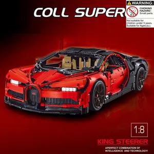Technic Super Sport Bugatti 1:8 Race Car Model Building Blocks Set, Compatible with 42083, Kids Toy Birthday Gift, Educational Playset