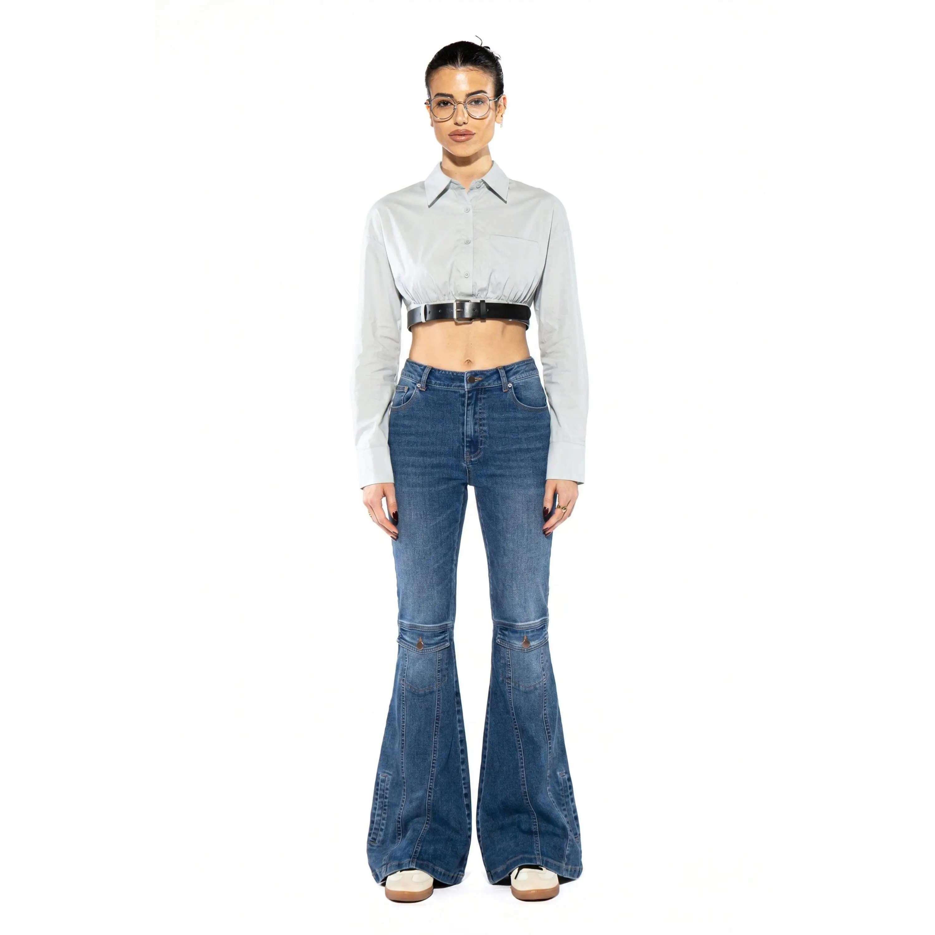 Signal Flare High-Rise Panel Jeans
