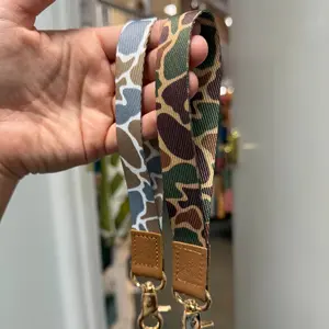 Old School Camo Short Wrist Lanyard PGS Keychain