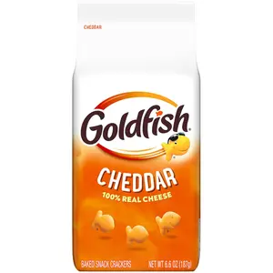 Goldfish Colors Cheddar Cheese Crackers, Baked Snack Crackers, 6.6 oz Bag (Pack of 2)