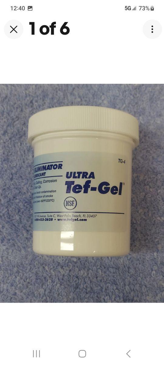 TG-4 Ultra Tef-Gel   Corrosion Eliminator And Anti-Seize Lubrican 4oz Tub