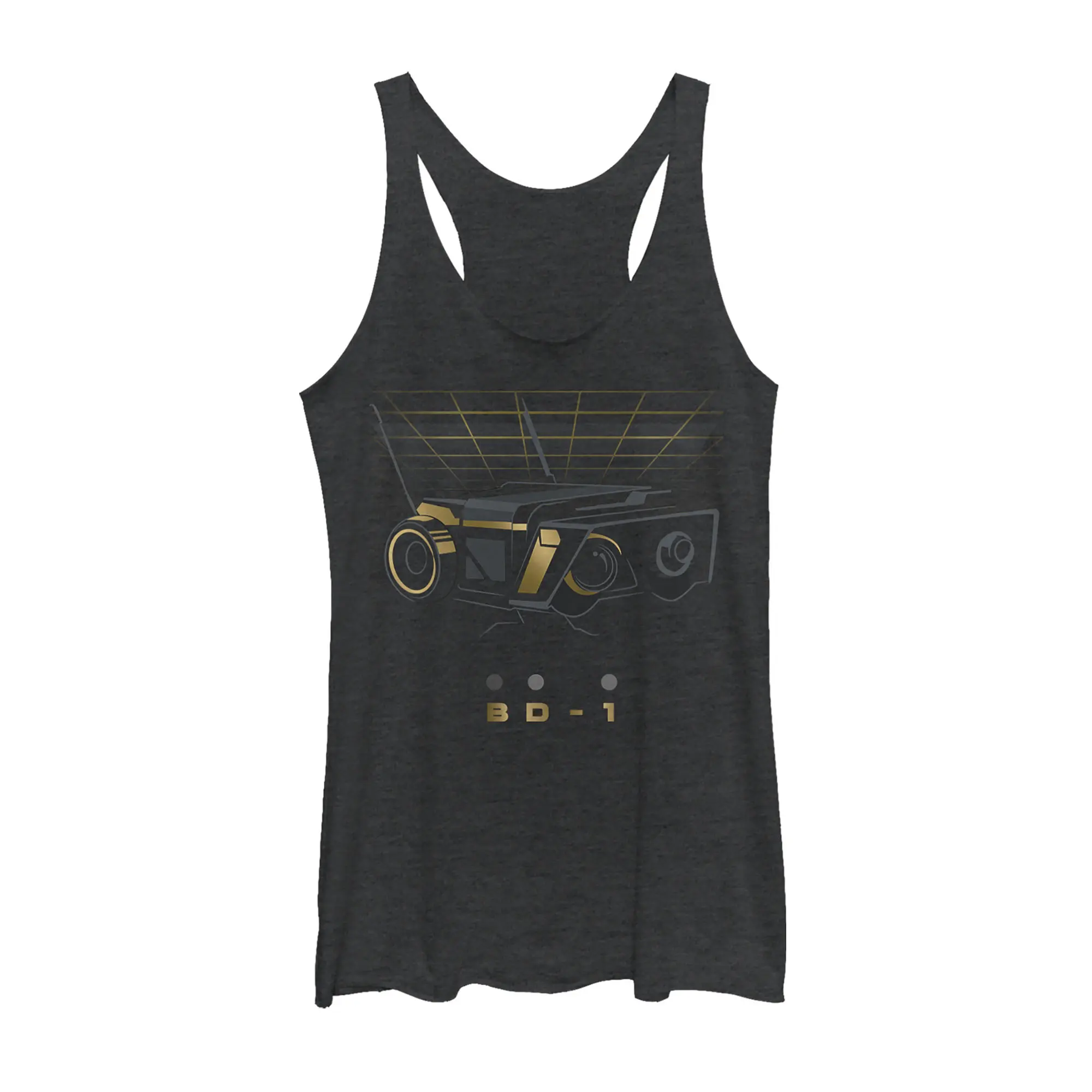 Women's Casual Sleeveless Star Wars Jedi: Fallen Order BD-1 Droid Printed Graphic Racerback Tank Tee