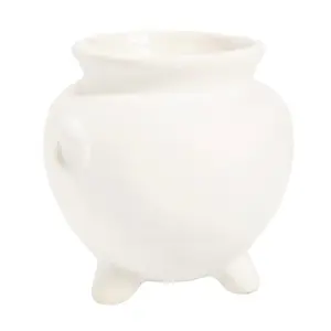 DIY Cauldron Ceramic Planters - 12 Pc.