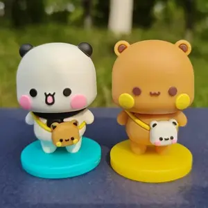 Yier Bubu Dudu Panda Bear Doll Cartoon Anime Souvenir Kawaii Small Gift Miniatures Animal Toy Home Decoration Birthday Gift