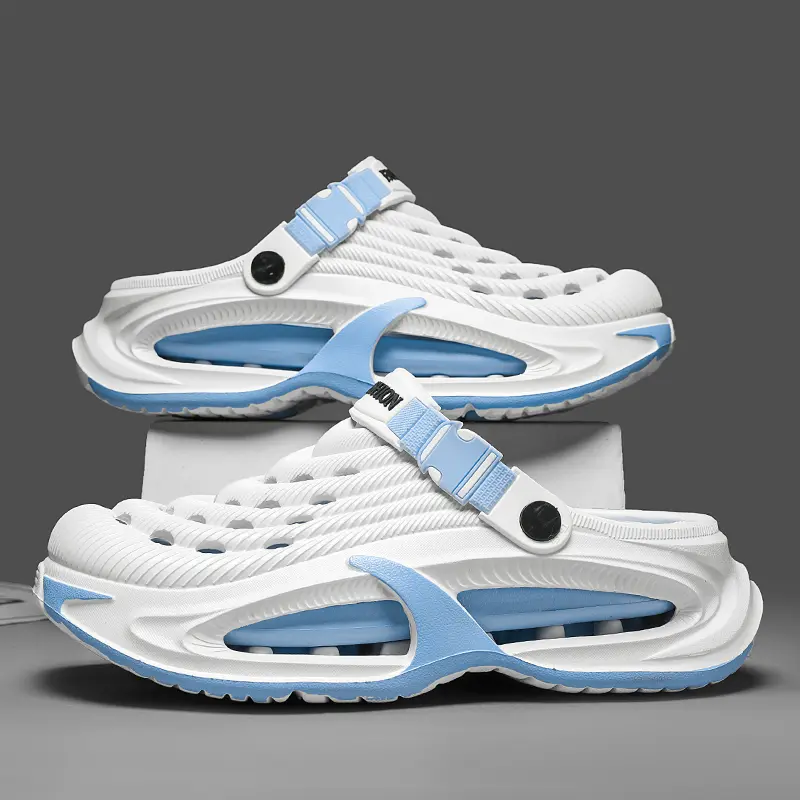 Summer Men's Clogs Outdoor Thick Sole Non-Slip Odor Resistant Durable Quick Drying Soft Beach Sandals for Hiking Camping & Beach Trips