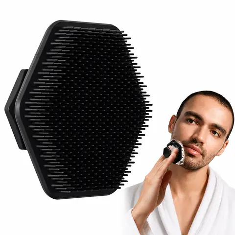 Unisex Soft Silicone Facial Cleansing Brush - Daily Gentle Skincare Tool, Self Care Products, Alcohol-Free, Easy Grip, Non-Irritating, Soothing Cleanse, Suitable for All Skin Types, Smoother Shaving Prep (Beauty & Personal Care)