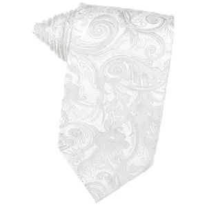 White Tapestry Necktie