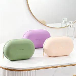 Portable Makeup Bag, Travel Cosmetic Bag, Back To School, Travel Accessories, Zipper Makeup Organizer Pouch, Versatile Storage Bag for Skincare, Lotion, Cream, Lip Balm, Eyeliners, Makeup Brushes, Stationery, Travel Bag, Makeup Tool Organizer