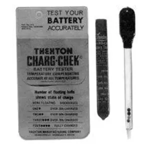 212 MAIN Thexton Charg-Chek Battery Tester, Leak-Proof Design, Rubber Tip Feature, Wide Temperature Range for Power Tool Maintenance