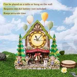 Balloon Cabin – DIY Wooden Clock, 3D Puzzle Craft Kit Balloon Cabin – DIY Wooden Clock, 3D Puzzle Craft Kit