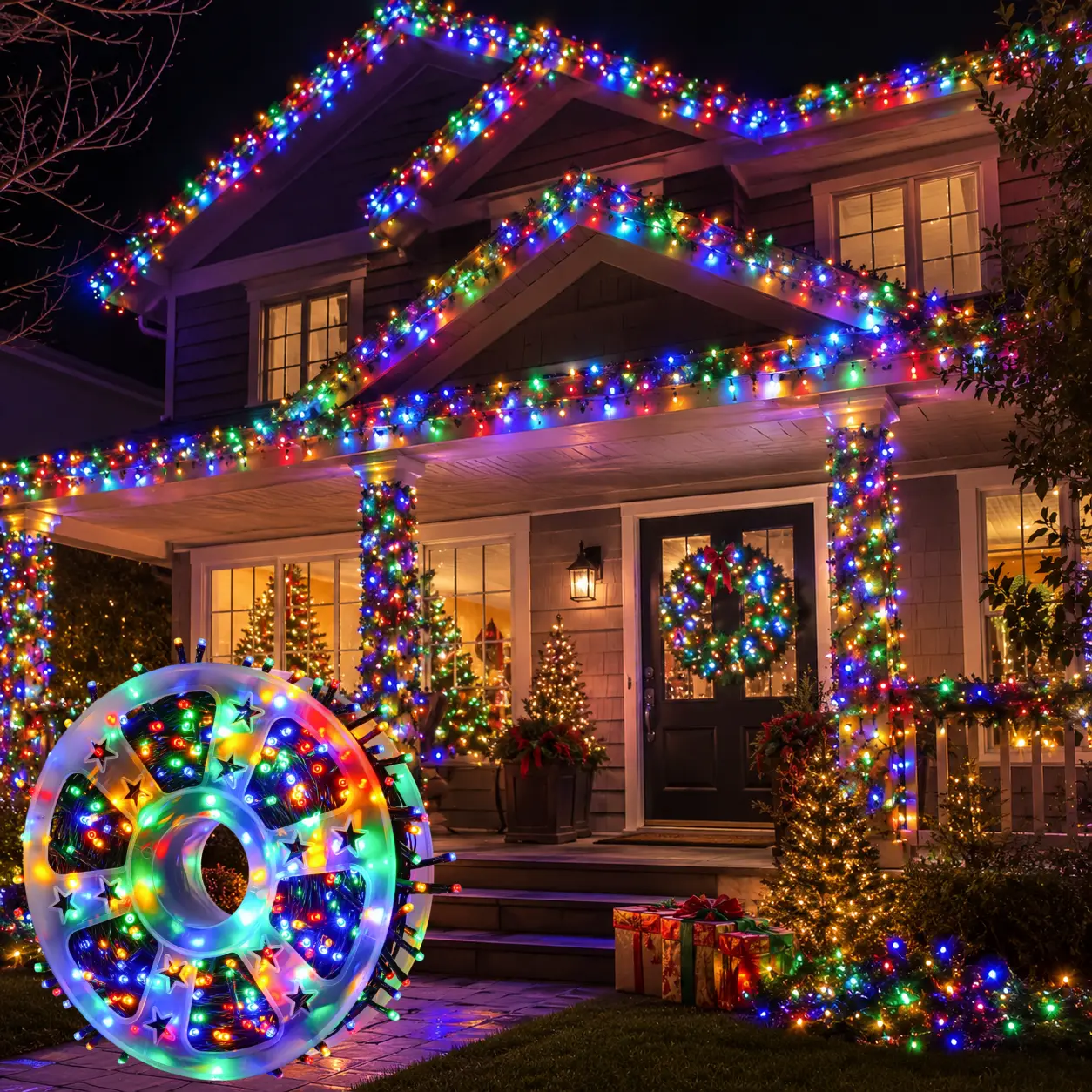 800 LED Solar String Lights Outdoor, 334.6FT Multicolor Waterproof Fairy Lights with Remote, Colorful Hanging Patio Lights for Garden, Backyard, Party, Holiday Decor