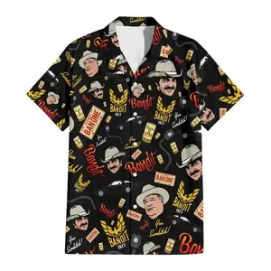 Sm0key and The Bandit Hawaiian Shirt, Movie Design Summer Button Down Shirt, Tropical Aloha Shirt, Gift for Him or Her