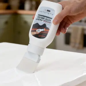 Home Wood Furniture Repair Paint, Cabinet Door Brush Paint Two-In-One, Easy Coverage Water-Based Fast Dry, No Sanding Needed, Quick Drying Paint