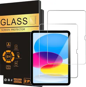 Screen Protector for iPad 11th A16 2025 [11 Inch] / 10th Generation 2022 [10.9 Inch], Tempered Glass [Face ID & Apple Pencil Compatible] Ultra Sensitive Case Friendly [2 Pack]